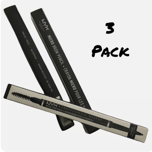 3 X NYX Micro Brow Pencil | Eyebrow Brush | Espresso MBP07 - Picture 2 of 3